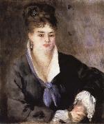 Lady in a Black Dress Pierre Renoir